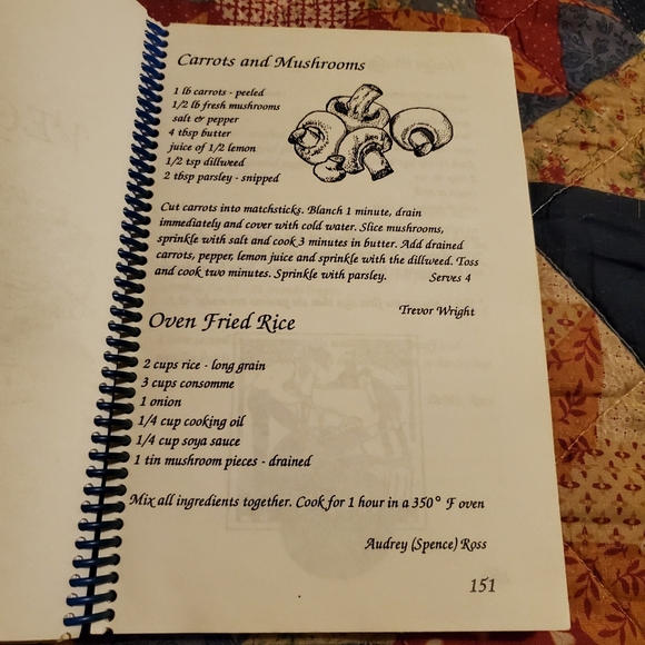 Spiral Bound Vintage Cookbook Home Sweet Home Ste. Croix Canada - Picture 3 of 5